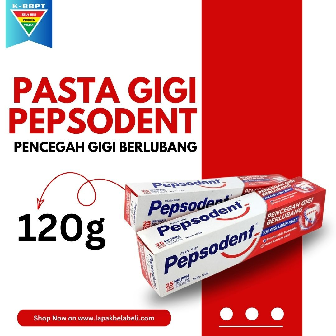 PASTA GIGI WHITE PEPSODENT 120G